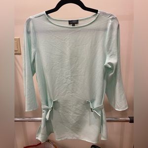 The Limited aqua top with clasp detail, Small, like new